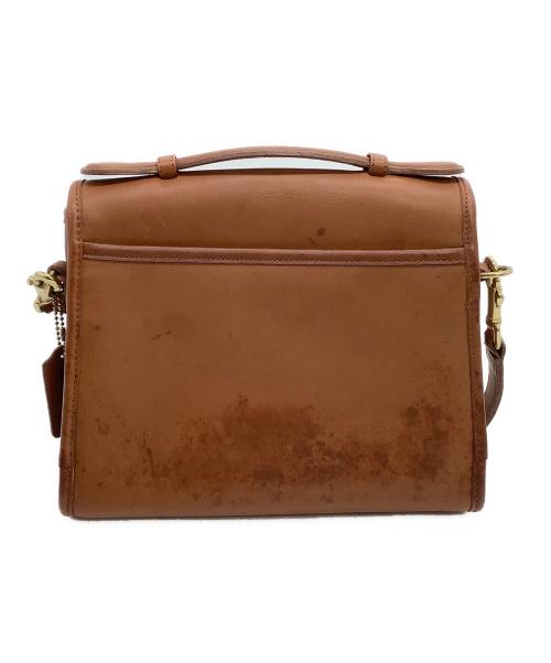 COACH（コーチ）COACH (コーチ) レザーショルダーバッグ　OLD COACH ブラウンの古着・服飾アイテム