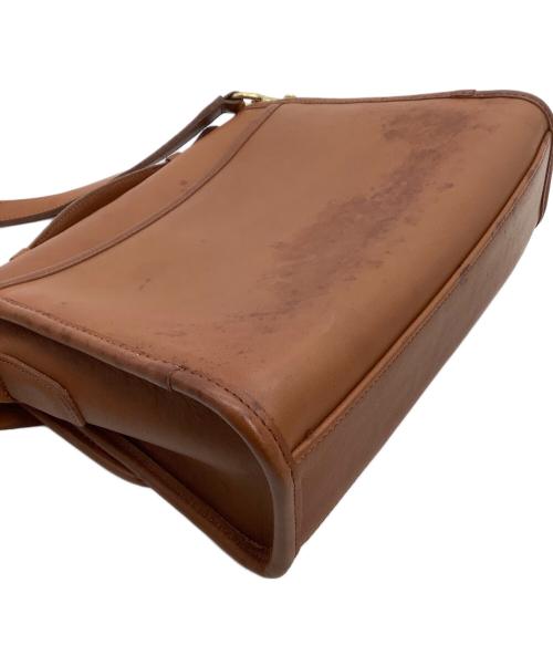 COACH（コーチ）COACH (コーチ) レザーショルダーバッグ　OLD COACH ブラウンの古着・服飾アイテム