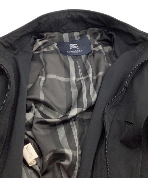 BURBERRY LONDON（バーバリーロンドン）BURBERRY LONDON (バーバリーロンドン) コート　裏地チェック ブラック サイズ:XLの古着・服飾アイテム