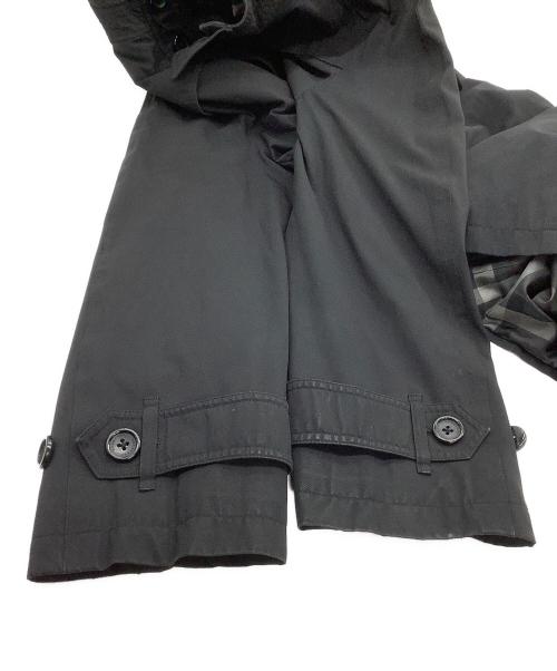 BURBERRY LONDON（バーバリーロンドン）BURBERRY LONDON (バーバリーロンドン) コート　裏地チェック ブラック サイズ:XLの古着・服飾アイテム