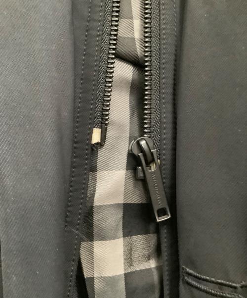 BURBERRY LONDON（バーバリーロンドン）BURBERRY LONDON (バーバリーロンドン) コート　裏地チェック ブラック サイズ:XLの古着・服飾アイテム