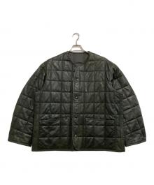 YOKE（ヨーク）の古着「ジャケット　REVERSIBLE QUILTED LEATHER LINNER BLOUSON」｜グリーン