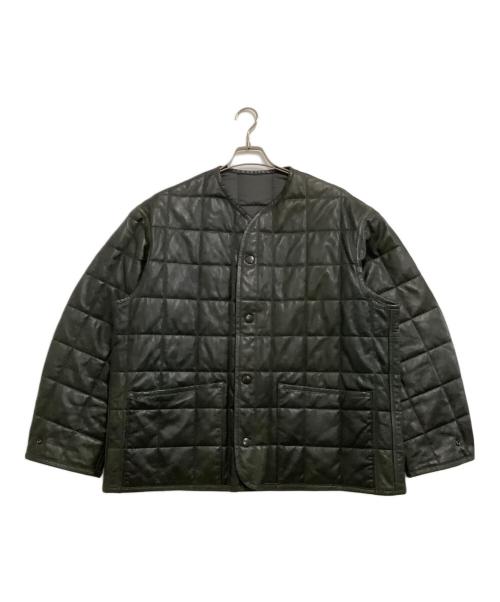 YOKE（ヨーク）YOKE (ヨーク) ジャケット　REVERSIBLE QUILTED LEATHER LINNER BLOUSON グリーン サイズ:2の古着・服飾アイテム