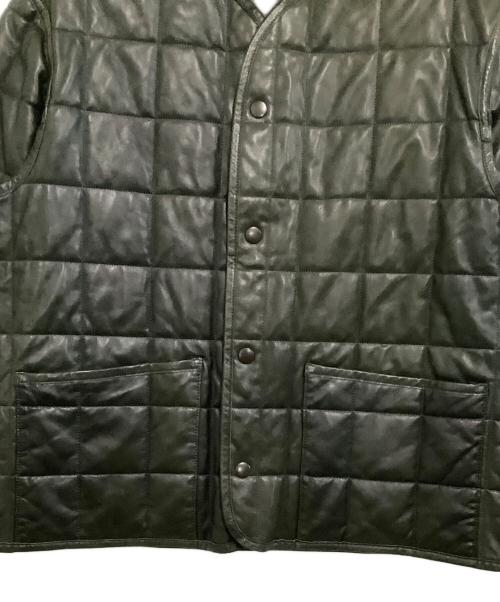 YOKE（ヨーク）YOKE (ヨーク) ジャケット　REVERSIBLE QUILTED LEATHER LINNER BLOUSON グリーン サイズ:2の古着・服飾アイテム