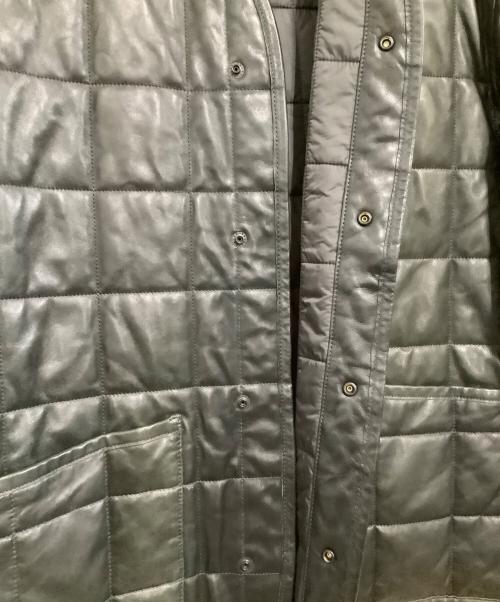 YOKE（ヨーク）YOKE (ヨーク) ジャケット　REVERSIBLE QUILTED LEATHER LINNER BLOUSON グリーン サイズ:2の古着・服飾アイテム