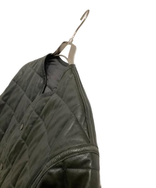 YOKE（ヨーク）YOKE (ヨーク) ジャケット　REVERSIBLE QUILTED LEATHER LINNER BLOUSON グリーン サイズ:2の古着・服飾アイテム