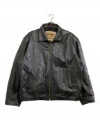 Antica Pelleriaアンティカ・ペッレリーア）の古着「レザージャケット」｜ブラック