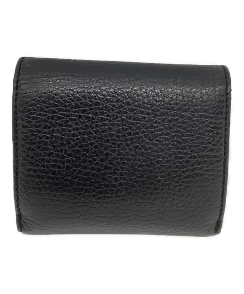 Vivienne Westwood（ヴィヴィアンウエストウッド）Vivienne Westwood (ヴィヴィアンウエストウッド) コンパクトウォレット　DOT SMALL DOUBLE FLAP ブラックの古着・服飾アイテム