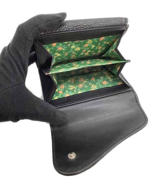 Vivienne Westwood（ヴィヴィアンウエストウッド）Vivienne Westwood (ヴィヴィアンウエストウッド) コンパクトウォレット　DOT SMALL DOUBLE FLAP ブラックの古着・服飾アイテム