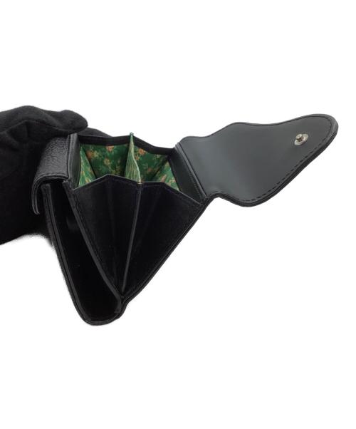 Vivienne Westwood（ヴィヴィアンウエストウッド）Vivienne Westwood (ヴィヴィアンウエストウッド) コンパクトウォレット　DOT SMALL DOUBLE FLAP ブラックの古着・服飾アイテム