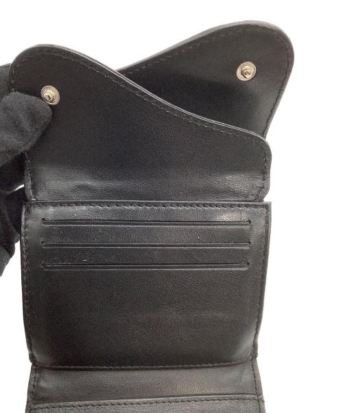 Vivienne Westwood（ヴィヴィアンウエストウッド）Vivienne Westwood (ヴィヴィアンウエストウッド) コンパクトウォレット　DOT SMALL DOUBLE FLAP ブラックの古着・服飾アイテム