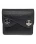 Vivienne Westwood（ヴィヴィアンウエストウッド）の古着「コンパクトウォレット　DOT SMALL DOUBLE FLAP」｜ブラック