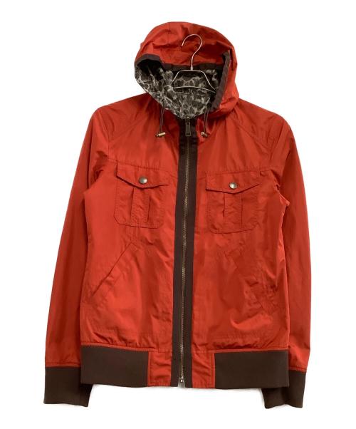 BURBERRY BLACK LABEL（バーバリーブラックレーベル）BURBERRY BLACK LABEL (バーバリーブラックレーベル) ナイロンパーカー　裏地カモフラージュ柄 オレンジ サイズ:Lの古着・服飾アイテム