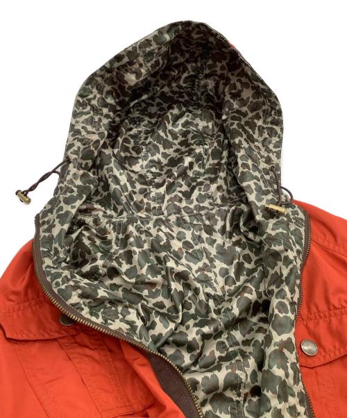 BURBERRY BLACK LABEL（バーバリーブラックレーベル）BURBERRY BLACK LABEL (バーバリーブラックレーベル) ナイロンパーカー　裏地カモフラージュ柄 オレンジ サイズ:Lの古着・服飾アイテム