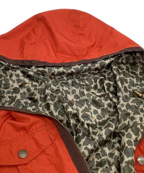 BURBERRY BLACK LABEL（バーバリーブラックレーベル）BURBERRY BLACK LABEL (バーバリーブラックレーベル) ナイロンパーカー　裏地カモフラージュ柄 オレンジ サイズ:Lの古着・服飾アイテム