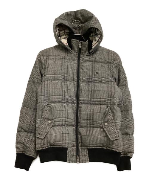 BURBERRY BLACK LABEL（バーバリーブラックレーベル）BURBERRY BLACK LABEL (バーバリーブラックレーベル) 中綿ジャケット　チェック ブラック サイズ:Mの古着・服飾アイテム