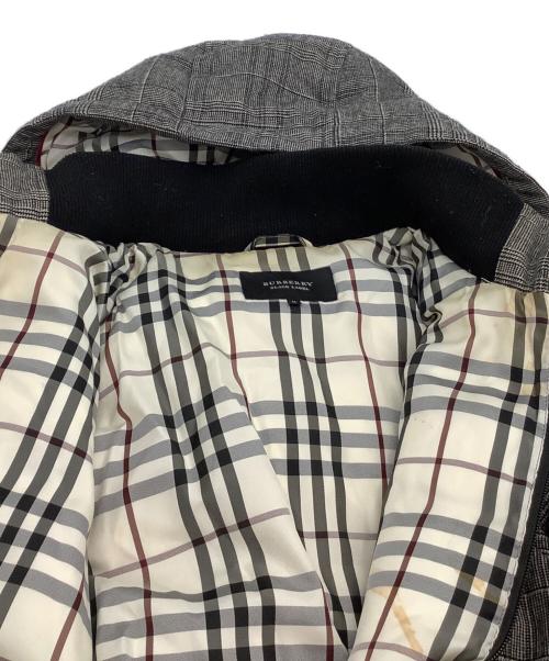 BURBERRY BLACK LABEL（バーバリーブラックレーベル）BURBERRY BLACK LABEL (バーバリーブラックレーベル) 中綿ジャケット　チェック ブラック サイズ:Mの古着・服飾アイテム
