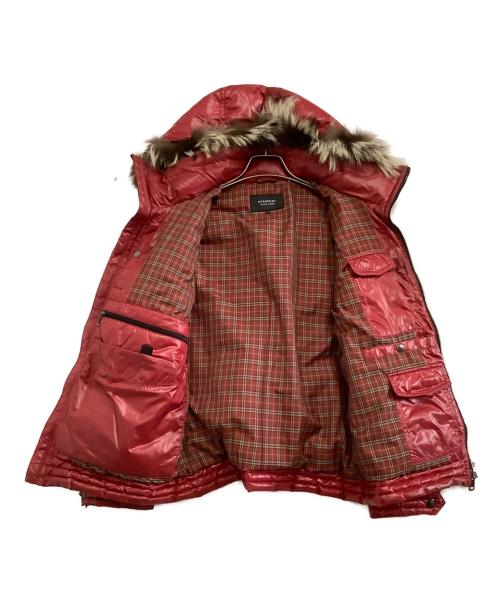 BURBERRY BLACK LABEL（バーバリーブラックレーベル）BURBERRY BLACK LABEL (バーバリーブラックレーベル) ダウンジャケット　裏地ノバチェック レッド サイズ:Mの古着・服飾アイテム