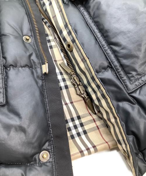 BURBERRY BLACK LABEL（バーバリーブラックレーベル）BURBERRY BLACK LABEL (バーバリーブラックレーベル) ダウンジャケット　裏地ノバチェック ブラック サイズ:Mの古着・服飾アイテム