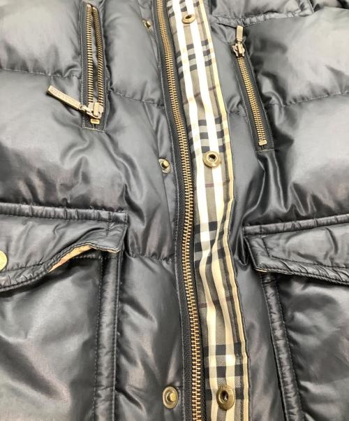 BURBERRY BLACK LABEL（バーバリーブラックレーベル）BURBERRY BLACK LABEL (バーバリーブラックレーベル) ダウンジャケット　裏地ノバチェック ブラック サイズ:Mの古着・服飾アイテム