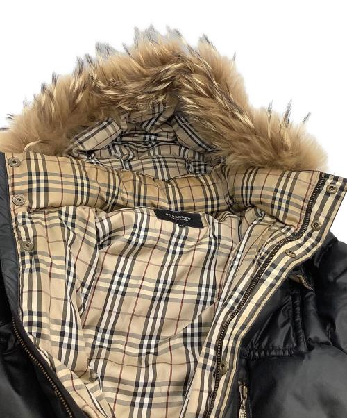 BURBERRY BLACK LABEL（バーバリーブラックレーベル）BURBERRY BLACK LABEL (バーバリーブラックレーベル) ダウンジャケット　裏地ノバチェック ブラック サイズ:Mの古着・服飾アイテム
