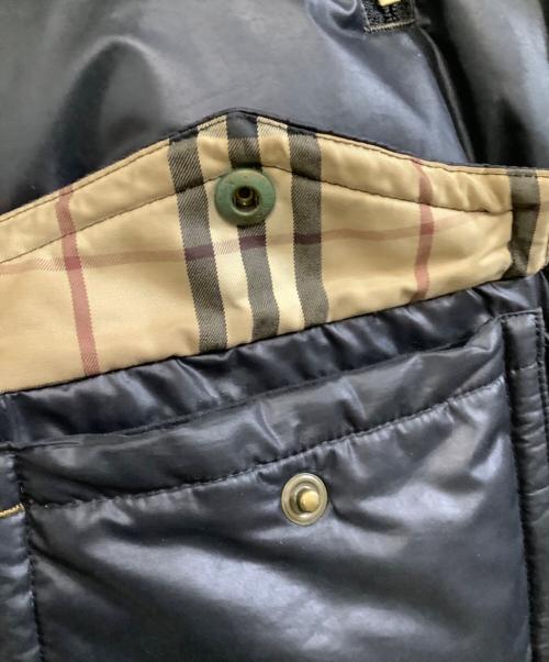 BURBERRY BLACK LABEL（バーバリーブラックレーベル）BURBERRY BLACK LABEL (バーバリーブラックレーベル) ダウンジャケット　裏地ノバチェック ブラック サイズ:Mの古着・服飾アイテム