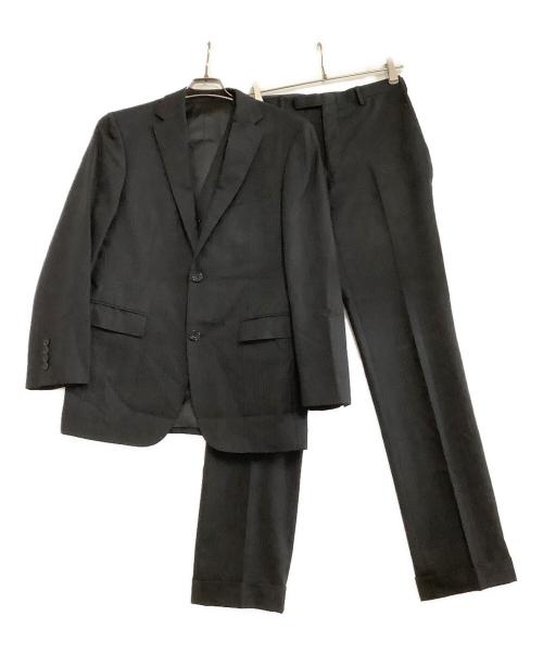 BURBERRY BLACK LABEL（バーバリーブラックレーベル）BURBERRY BLACK LABEL (バーバリーブラックレーベル) セットアップスーツ ストライプ ブラック サイズ:38Rの古着・服飾アイテム