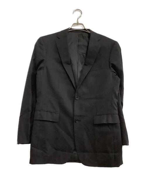 BURBERRY BLACK LABEL（バーバリーブラックレーベル）BURBERRY BLACK LABEL (バーバリーブラックレーベル) セットアップスーツ ストライプ ブラック サイズ:38Rの古着・服飾アイテム