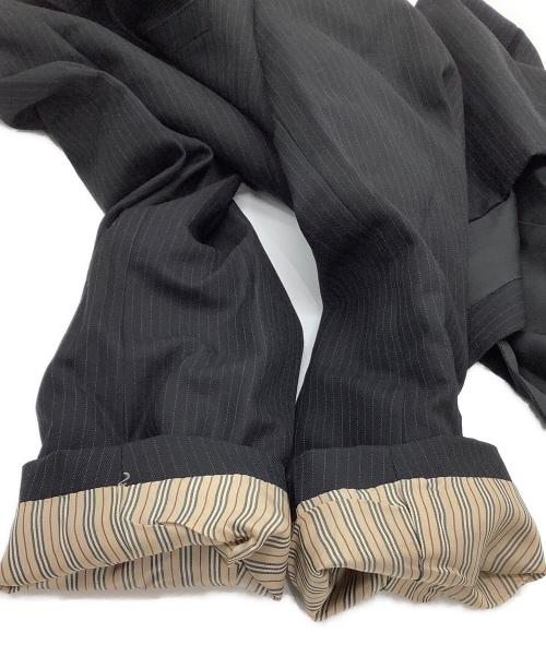 BURBERRY BLACK LABEL（バーバリーブラックレーベル）BURBERRY BLACK LABEL (バーバリーブラックレーベル) セットアップスーツ ストライプ ブラック サイズ:38Rの古着・服飾アイテム