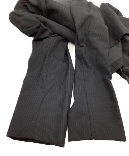 BURBERRY BLACK LABEL（バーバリーブラックレーベル）BURBERRY BLACK LABEL (バーバリーブラックレーベル) セットアップスーツ ストライプ ブラック サイズ:38Rの古着・服飾アイテム