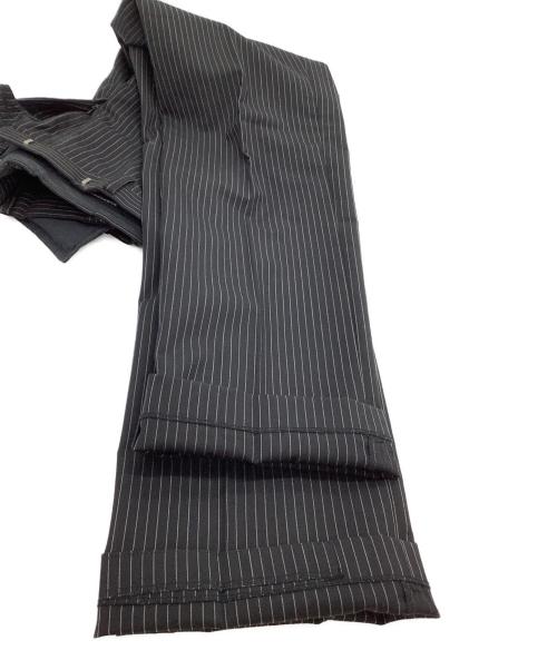 BURBERRY BLACK LABEL（バーバリーブラックレーベル）BURBERRY BLACK LABEL (バーバリーブラックレーベル) セットアップスーツ ストライプ ブラック サイズ:38Rの古着・服飾アイテム