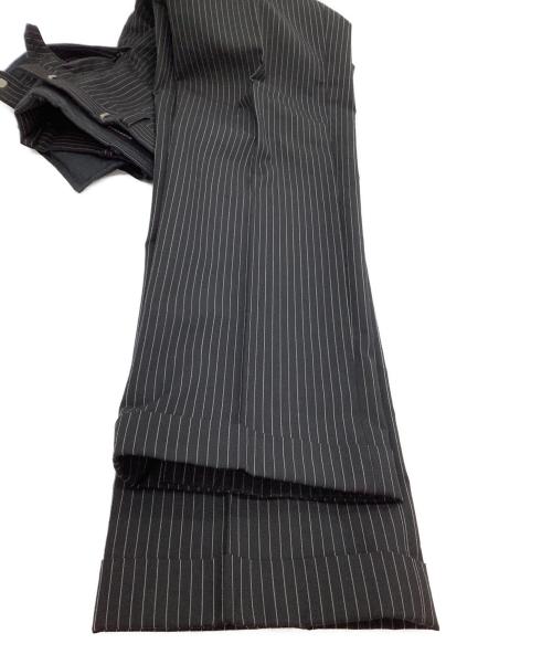 BURBERRY BLACK LABEL（バーバリーブラックレーベル）BURBERRY BLACK LABEL (バーバリーブラックレーベル) セットアップスーツ ストライプ ブラック サイズ:38Rの古着・服飾アイテム