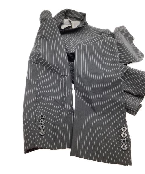 BURBERRY BLACK LABEL（バーバリーブラックレーベル）BURBERRY BLACK LABEL (バーバリーブラックレーベル) セットアップスーツ ストライプ ブラック サイズ:38Rの古着・服飾アイテム