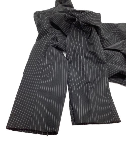 BURBERRY BLACK LABEL（バーバリーブラックレーベル）BURBERRY BLACK LABEL (バーバリーブラックレーベル) セットアップスーツ ストライプ ブラック サイズ:38Rの古着・服飾アイテム