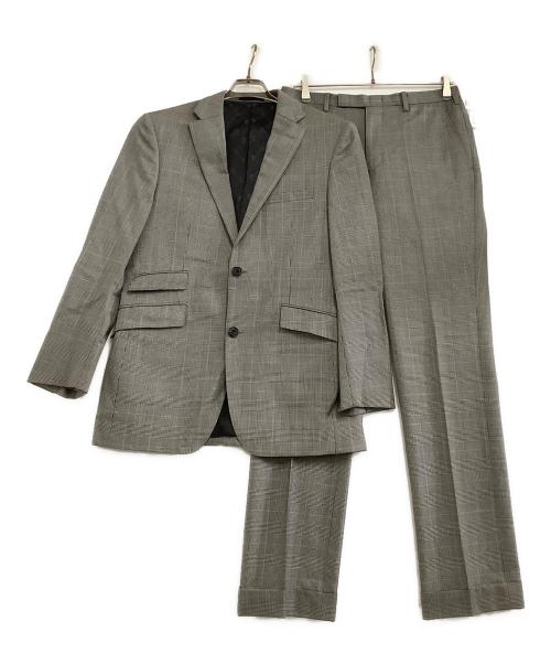 BURBERRY BLACK LABEL（バーバリーブラックレーベル）BURBERRY BLACK LABEL (バーバリーブラックレーベル) セットアップスーツ 	チェック グレー サイズ:38Rの古着・服飾アイテム
