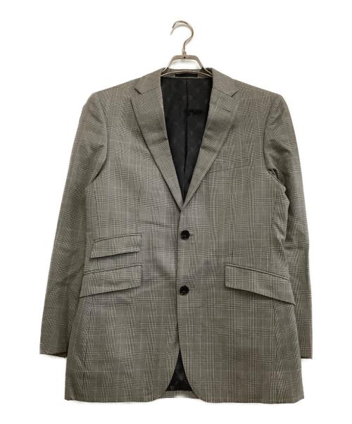 BURBERRY BLACK LABEL（バーバリーブラックレーベル）BURBERRY BLACK LABEL (バーバリーブラックレーベル) セットアップスーツ 	チェック グレー サイズ:38Rの古着・服飾アイテム