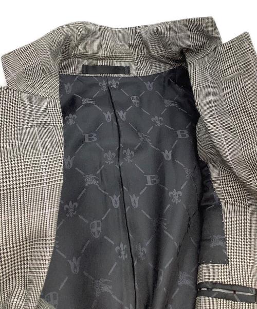BURBERRY BLACK LABEL（バーバリーブラックレーベル）BURBERRY BLACK LABEL (バーバリーブラックレーベル) セットアップスーツ 	チェック グレー サイズ:38Rの古着・服飾アイテム