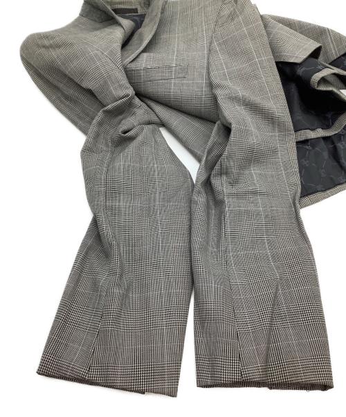 BURBERRY BLACK LABEL（バーバリーブラックレーベル）BURBERRY BLACK LABEL (バーバリーブラックレーベル) セットアップスーツ 	チェック グレー サイズ:38Rの古着・服飾アイテム