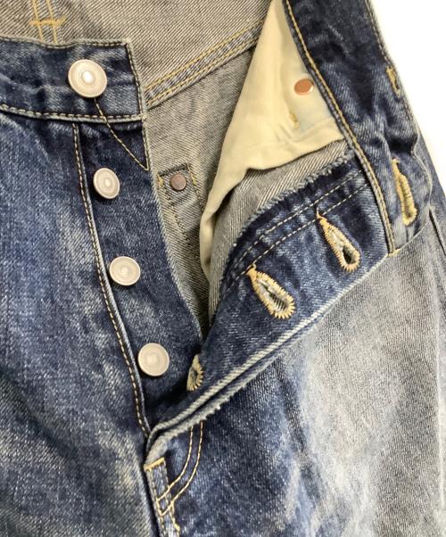 MSML（エムエスエムエル）MSML (エムエスエムエル) デニムパンツ　セルビッジ デニム パンツ ヴィンテージ ウォッシュ ブルー サイズ:Sの古着・服飾アイテム