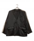 glambグラム）の古着「ジャケット　Line Jersey Jacket」｜ブラック