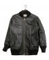MSML（エムエスエムエル）の古着「ラムレザージャケット OVERSIZED LEATHER MA-1 JACKET」｜ブラック