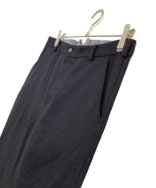 FRANK LEDER（フランクリーダー）FRANK LEDER (フランクリーダー) ウールストライプパンツ ネイビー サイズ:表記なしの古着・服飾アイテム