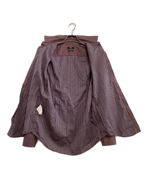 HUGO BOSS（ヒューゴ ボス）HUGO BOSS (ヒューゴ ボス) 長袖シャツ　スリムフィット　	チェック パープル サイズ:Ｓの古着・服飾アイテム