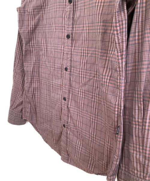 HUGO BOSS（ヒューゴ ボス）HUGO BOSS (ヒューゴ ボス) 長袖シャツ　スリムフィット　	チェック パープル サイズ:Ｓの古着・服飾アイテム