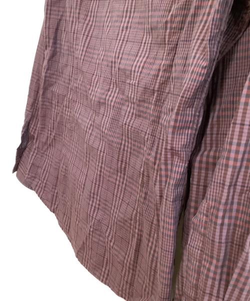 HUGO BOSS（ヒューゴ ボス）HUGO BOSS (ヒューゴ ボス) 長袖シャツ　スリムフィット　	チェック パープル サイズ:Ｓの古着・服飾アイテム
