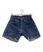 LEVI'Sリーバイス）の古着「デニムハーフパンツ　ボタン裏2/Sタイプ」｜インディゴ