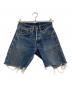 LEVI'S（リーバイス）の古着「デニムハーフパンツ　ボタン裏2/Vステッチ」｜インディゴ