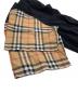 中古・古着 BURBERRY LONDON (バーバリーロンドン) 半袖Tシャツ 切替 ブラック×ベージュ サイズ:S：15000円