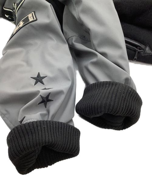 VANSON（バンソン）VANSON (バンソン) スタジャン　STREET TRACK ブラック×グレー サイズ:XXLの古着・服飾アイテム