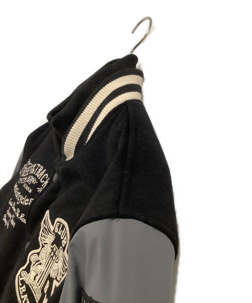 VANSON（バンソン）VANSON (バンソン) スタジャン　STREET TRACK ブラック×グレー サイズ:XXLの古着・服飾アイテム